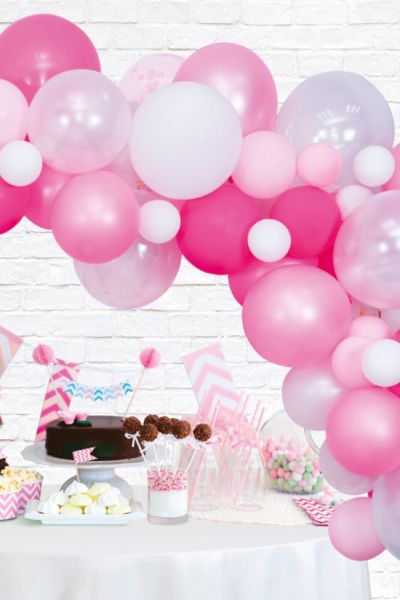 Ballonnen decoratie Kit roze professionele ballonnenboog