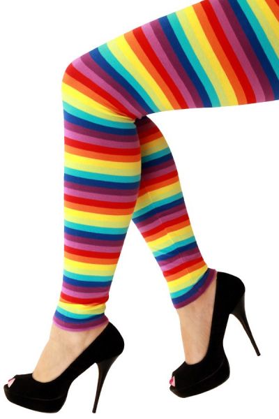 Legging felle regenboog kleuren