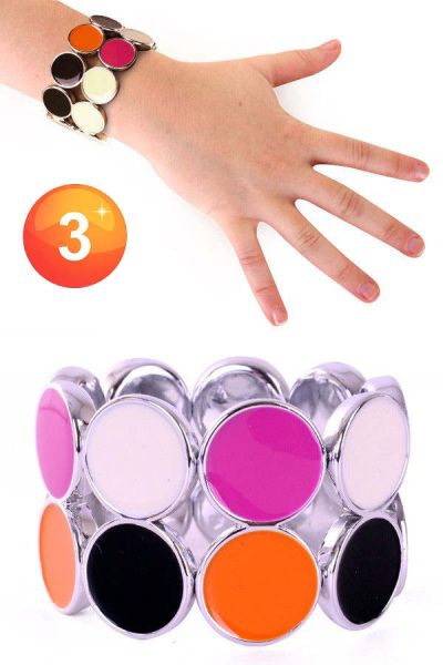 Bracelet duo dot colored