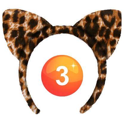 Diadeem luipaard panter print