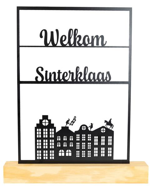 Sinterklaas over de daken frame