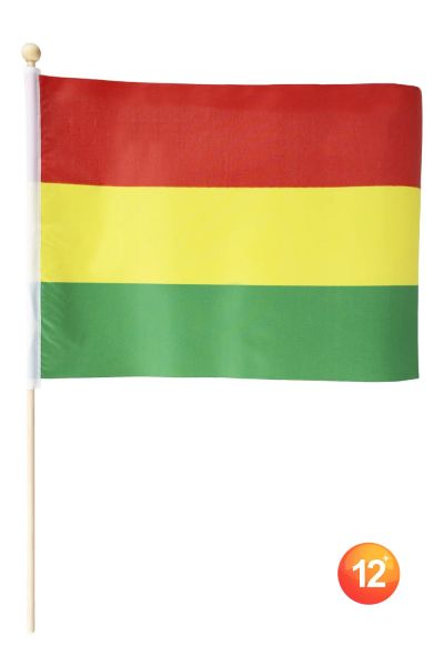 Polyester zwaaivlaggetje voor Carnaval