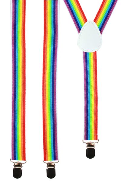 Suspender rainbow colours