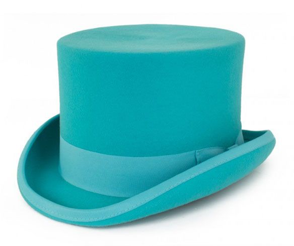 Turquoise cilinder hoed