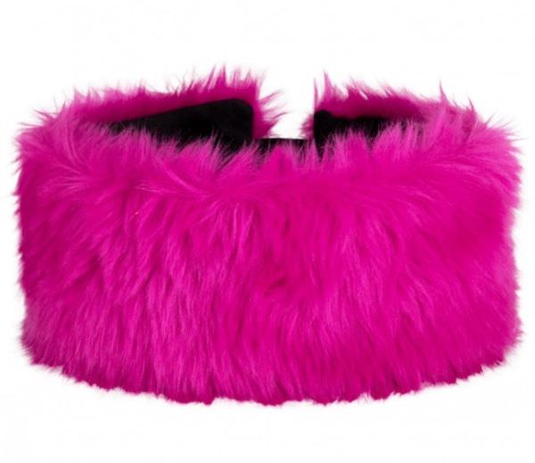 Hoofdband paars pluche