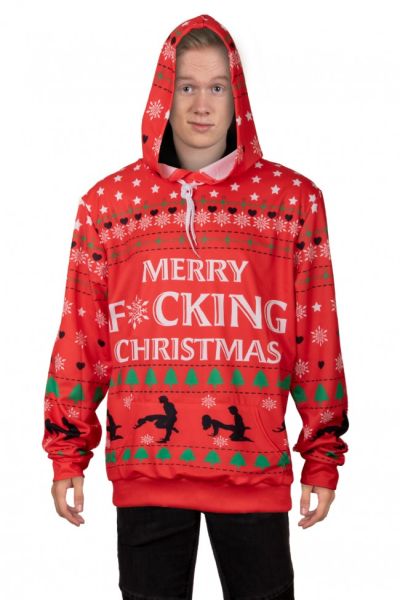 Kerst hoodie Merry F*cking Christmas