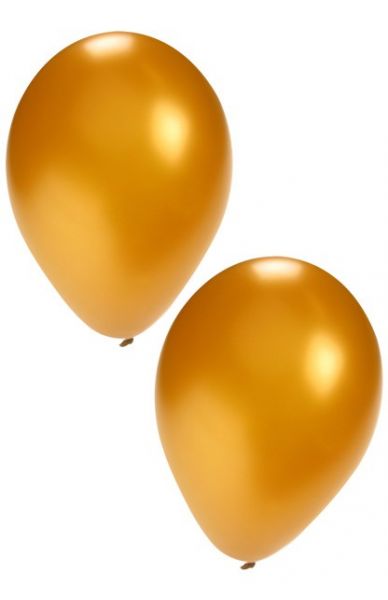 Gouden heliumballonnen