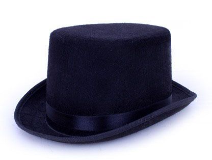 Cilinderhoed hoge hoed zwart
