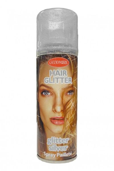 Haarspray glitterzilver