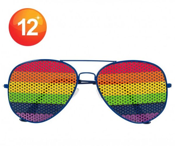 LGBTI+ pride party bril Rainbow Rock