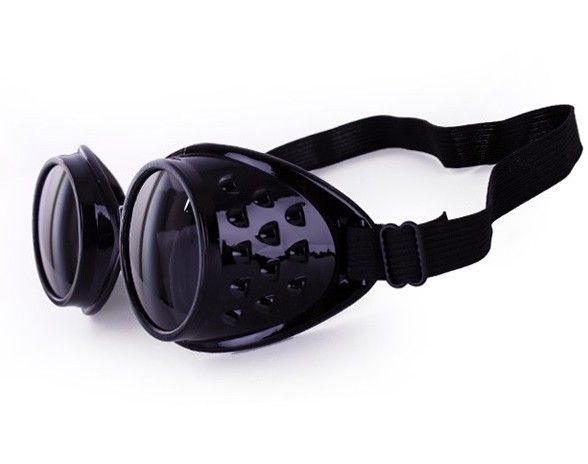 Steampunk goggles bril zwart