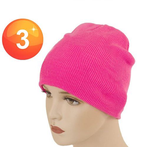 Leuke neon roze 80s muts