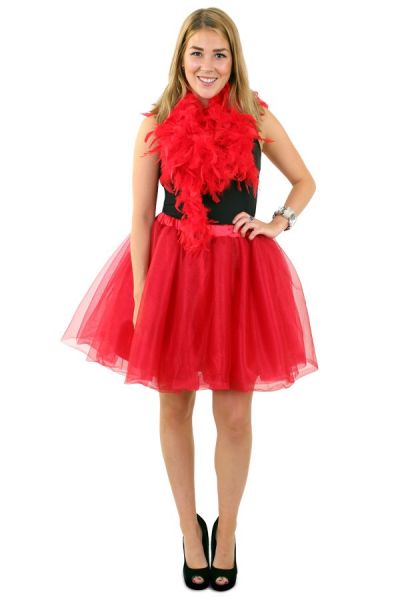 Tule rock & roll rok rood