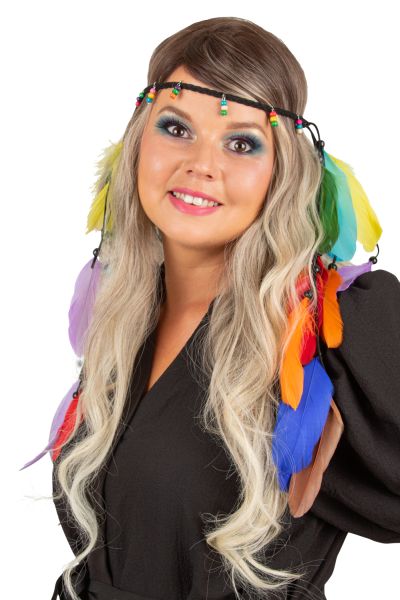 Ibiza Hippie hoofdband veren Mallorca