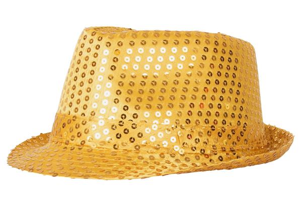 Mafia dent hat gold sequins