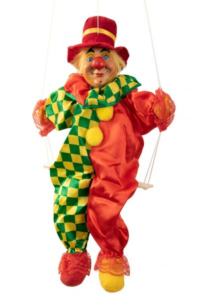 Clownspop rood geel groen