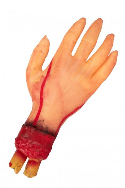 Halloween horror nep afgehakte hand