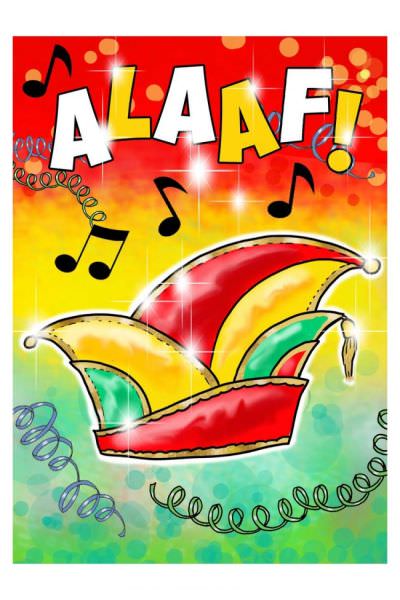 Window sticker Alaaf 17 x 25 cm