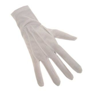 Witte Sinterklaas handschoenen katoen de luxe