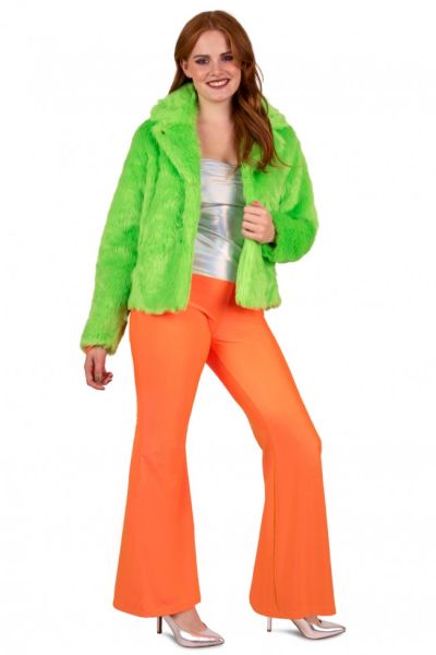 Diva Disco Flared broek neon oranje