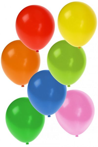 Helium ballonnen 100 stuks assorti kleuren nr 12