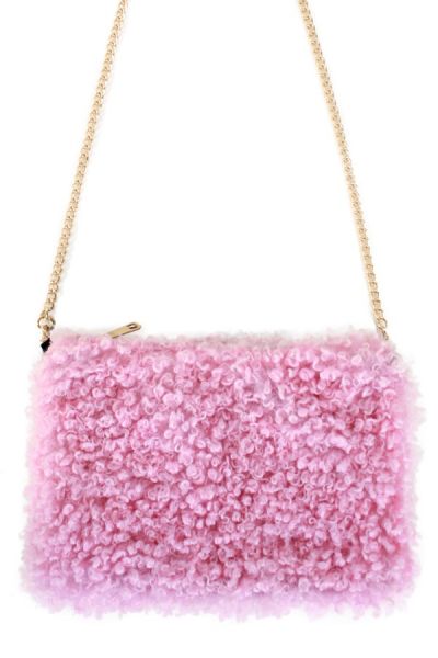 Roze tasje met krulletjes