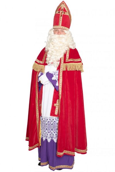 Sinterklaas kostuum polyeterfluweel