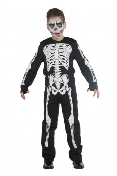 Skelet jumpsuit kostuum Halloween
