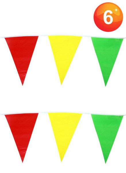 Vlaggenlijn rood geel groen Carnaval