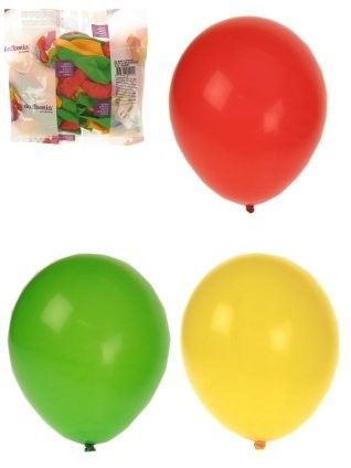 Heliumballonnen rood geel groen