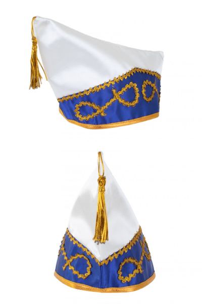 Komitee muts blauw wit