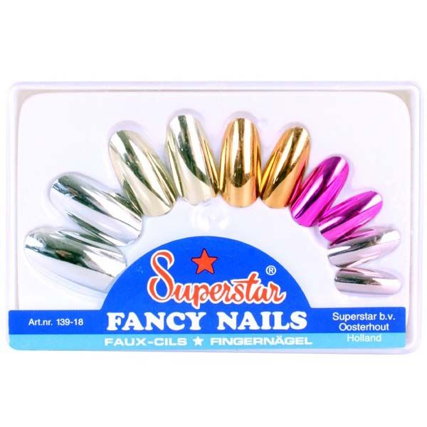 Nepnagels metallic bont superstar valse nagels