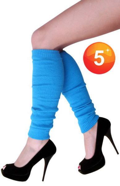 Turquoise beenwarmers
