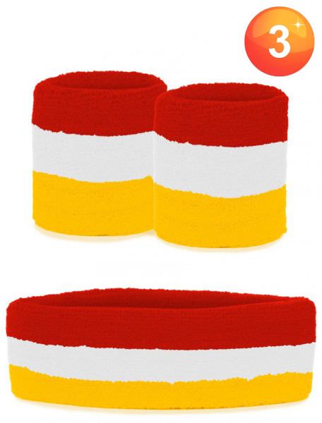 Set van Oeteldonkse polsbandjes en hoofdbandje