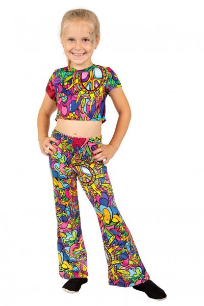 Kleurrijke Hippie Crop Top voor meisjes